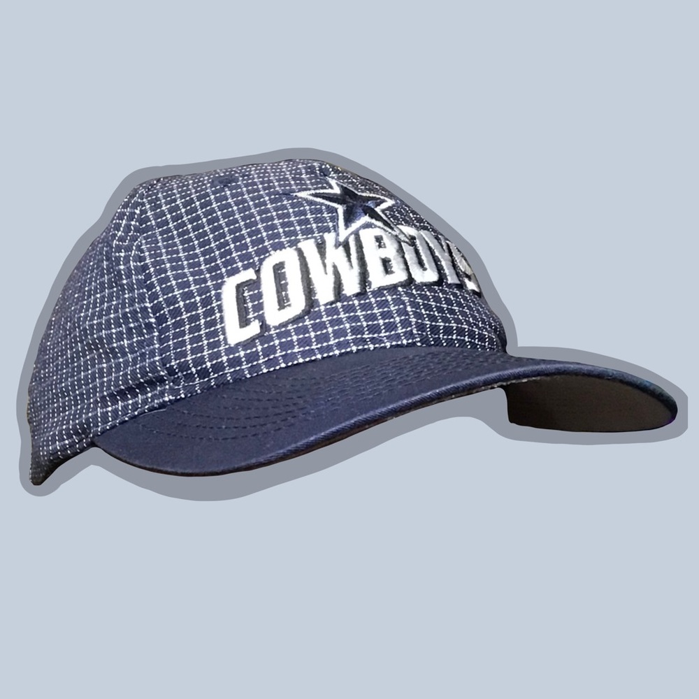 Vintage Dallas Cowboys Windowpane pattern dad cap